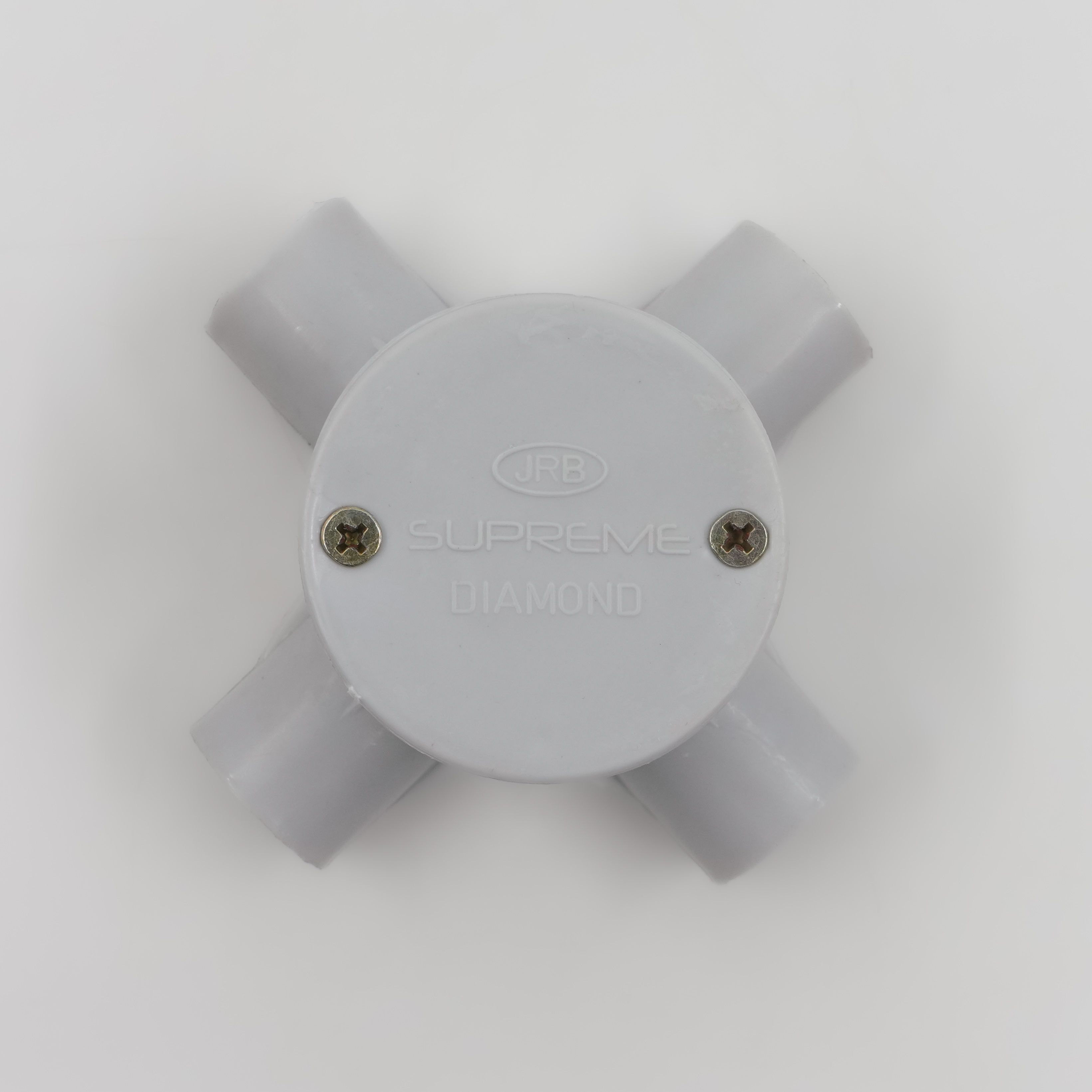 JRB Suppreme - 25Mm Conduit Deep Junction Box 4 Way (Black)